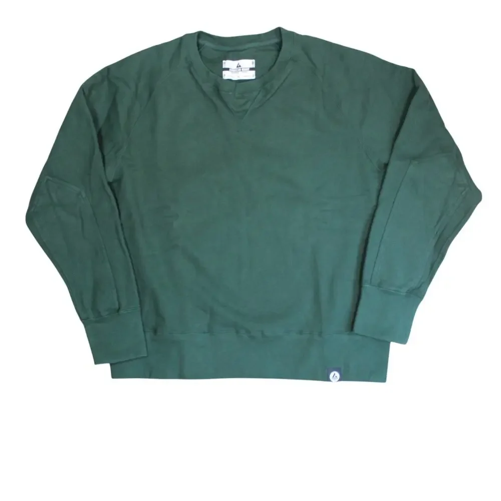 American Giant Sweatshirt Green Mens XL Heavyweight USA Minimalist Outdoor